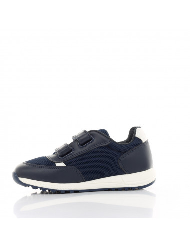 GEOX Alben - Navy Blue and White Sneakers with Respira Technology | Comfort