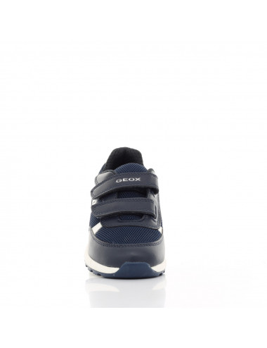 GEOX Alben - Navy Blue and White Sneakers with Respira Technology | Comfort