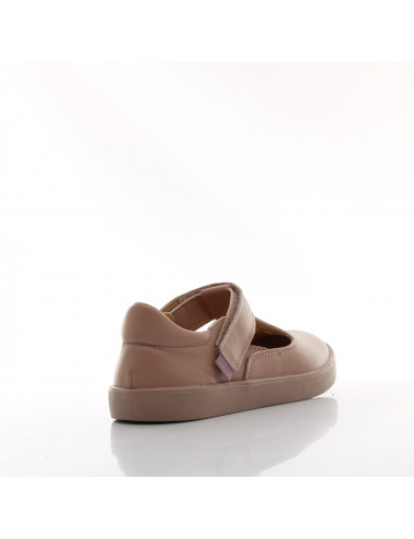 Mrugala Luna Pink - Elegant Children's Ballerinas in Natural Leather