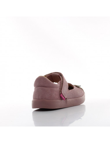 Mrugala Tola with Pony - Pink Children's Ballerinas in Natural Leather