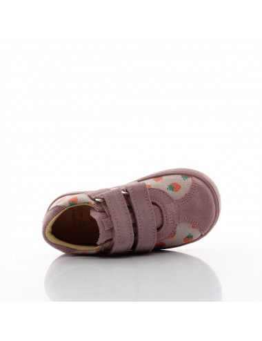 Mrugala PIKO Lila - Pink Natural Leather Children's Boots.