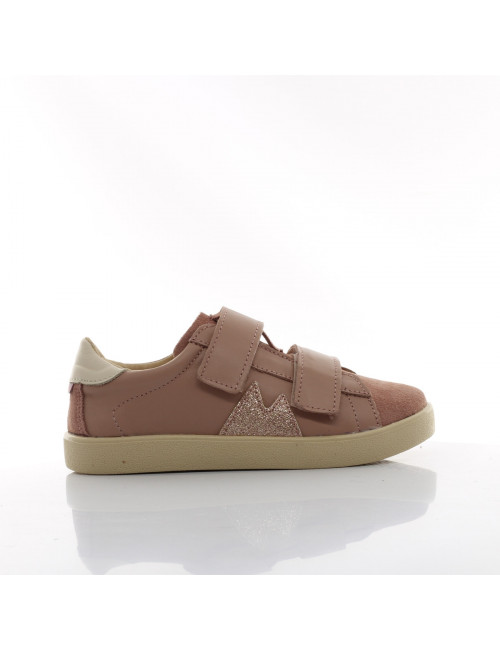 Mrugala BAIA Rosa - Elegant Pink Children's Sneakers in Natural.