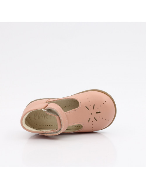 Emel Portofino ES 2409F-8 - Rosa Klettverschluss Kinder Ballerinas