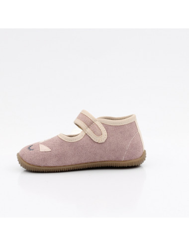 Emel elastic girls' slippers pink with unicorn EK 4000C