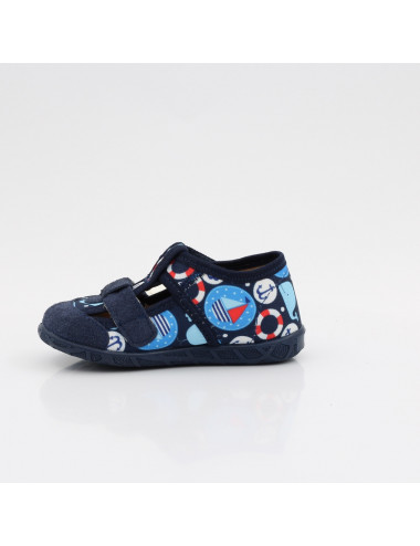 MILAMI flexible and lightweight children's slippers 118-BR-13 L.Blue Sailing slippers