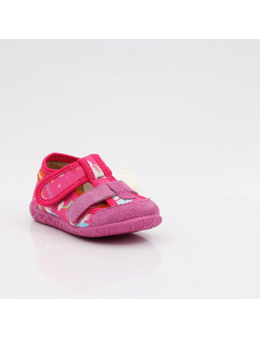 MILAMI flexible und leichte Kinderpantoffeln 118-BR-16 Fuxia Unicorn