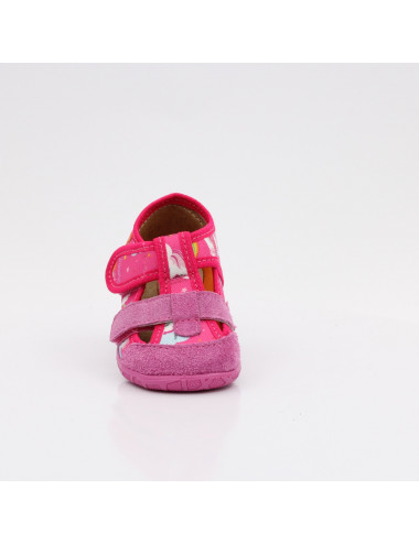 MILAMI flexible und leichte Kinderpantoffeln 118-BR-16 Fuxia Unicorn