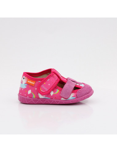 MILAMI flexible und leichte Kinderpantoffeln 118-BR-16 Fuxia Unicorn