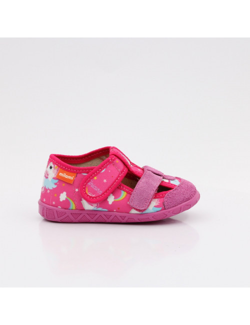 MILAMI flexible and lightweight children's slippers 118-BR-16 Fuxia Unicorn