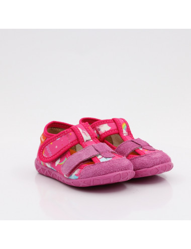 MILAMI flexible und leichte Kinderpantoffeln 118-BR-16 Fuxia Unicorn