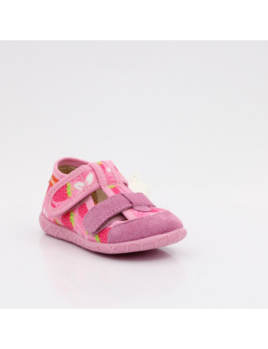 MILAMI flexible und leichte Kinderpantoffeln 118-BR-15 Rosa Erdbeere