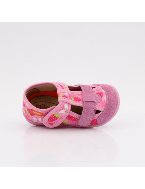 MILAMI flexible und leichte Kinderpantoffeln 118-BR-15 Rosa Erdbeere