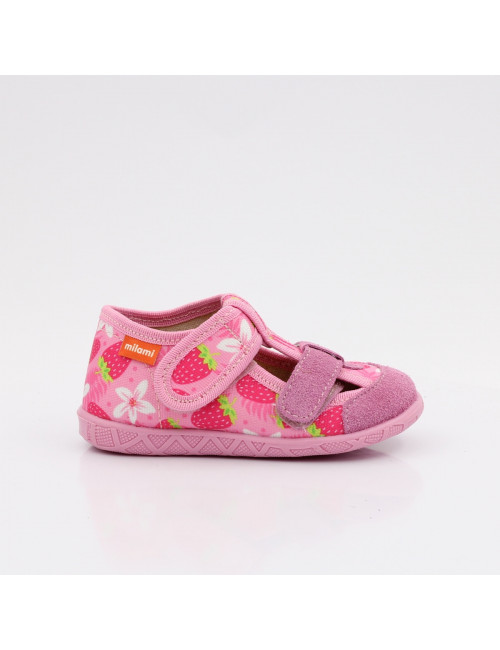 MILAMI flexible und leichte Kinderpantoffeln 118-BR-15 Rosa Erdbeere