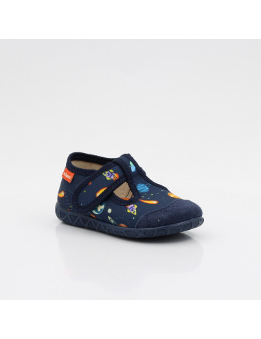 MILAMI flexible und leichte Kinderpantoffeln 112-BR-10 Blue Cosmos