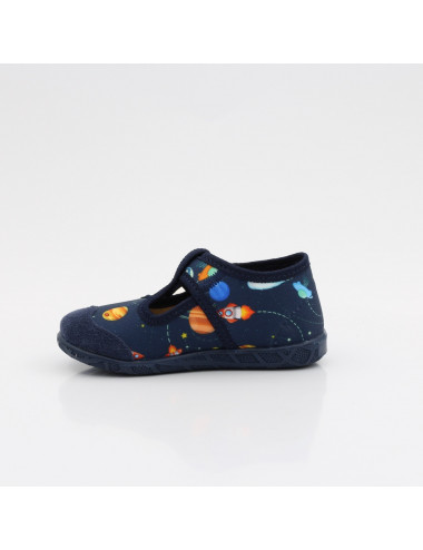 MILAMI flexible und leichte Kinderpantoffeln 112-BR-10 Blue Cosmos