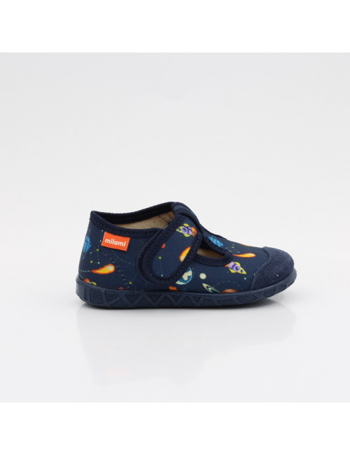 MILAMI flexible und leichte Kinderpantoffeln 112-BR-10 Blue Cosmos