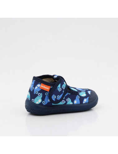 MILAMI flexible und leichte Kinderpantoffeln 226-BR-1 Blau Auto