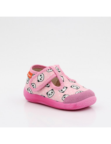 MILAMI flexible und leichte Kinderpantoffeln 226-BR-5 Pink Panda