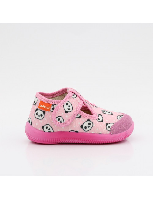 MILAMI flexible und leichte Kinderpantoffeln 226-BR-5 Pink Panda