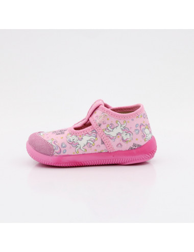 MILAMI flexible und leichte Kinderpantoffeln 226-BR-4 Pink Happy Princess