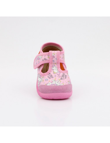 MILAMI flexible und leichte Kinderpantoffeln 226-BR-4 Pink Happy Princess