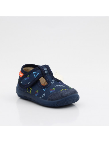 MILAMI flexible und leichte Kinderpantoffeln 226-BR-2 Blau Spiel