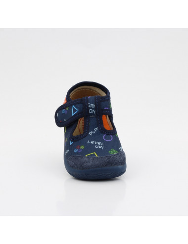 MILAMI flexible and lightweight children's slippers 226-BR-2 Blue Game