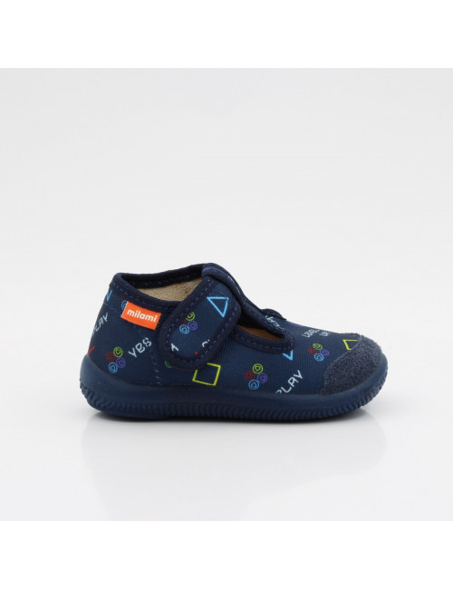 MILAMI flexible und leichte Kinderpantoffeln 226-BR-2 Blau Spiel