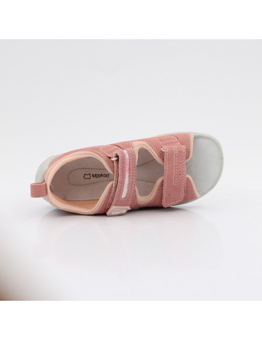Befado elastyczne sandały odkryte dziecięce Fly 721X025 różowe