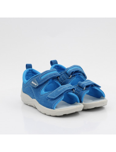 Befado elastyczne sandały odkryte dziecięce Fly 721X023 niebieskie