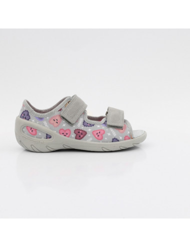Befado elastic slippers/sandals outdoor children's Sunny 064X001 hearts