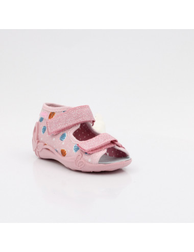 Befado elastic open-toe children's slippers Papi 342P058 seashells