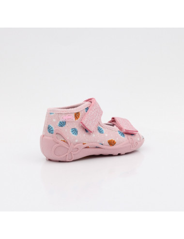 Befado elastic open-toe children's slippers Papi 342P058 seashells