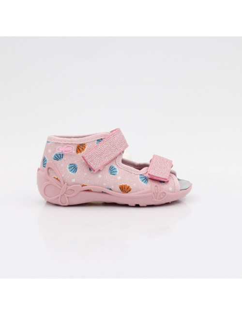 Befado elastic open-toe children's slippers Papi 342P058 seashells