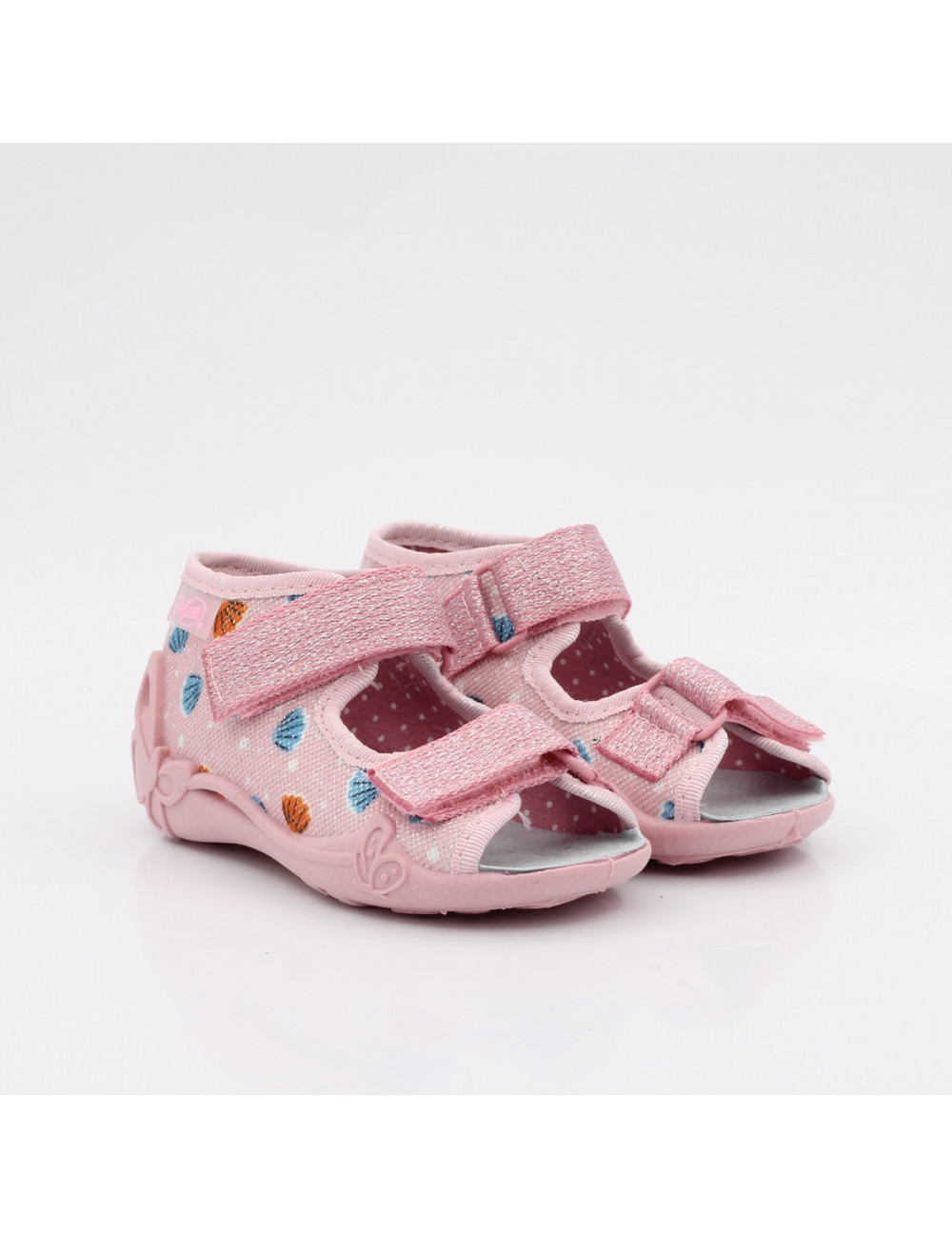 Befado elastic open-toe children's slippers Papi 342P058 seashells