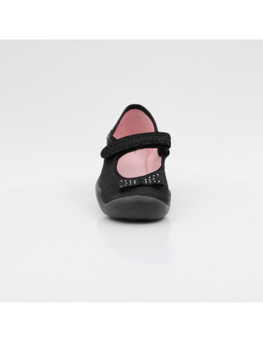 Befado elastic lined children's slippers Blanca 114Y240 black