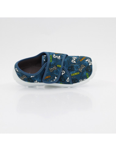 Befado elastic lined children's slippers Danny 974Y567 Game