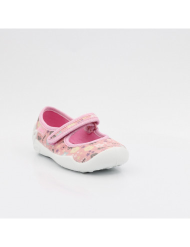 Befado elastisch gefütterte Kinderpantoffeln Blanca 114X536 Blumen