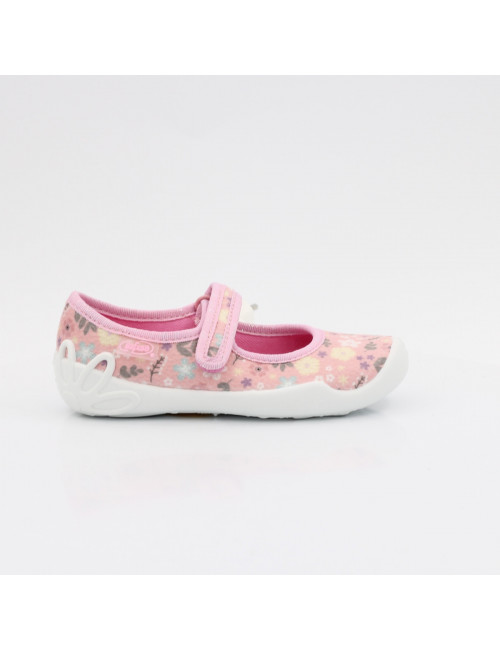 Befado elastisch gefütterte Kinderpantoffeln Blanca 114X536 Blumen