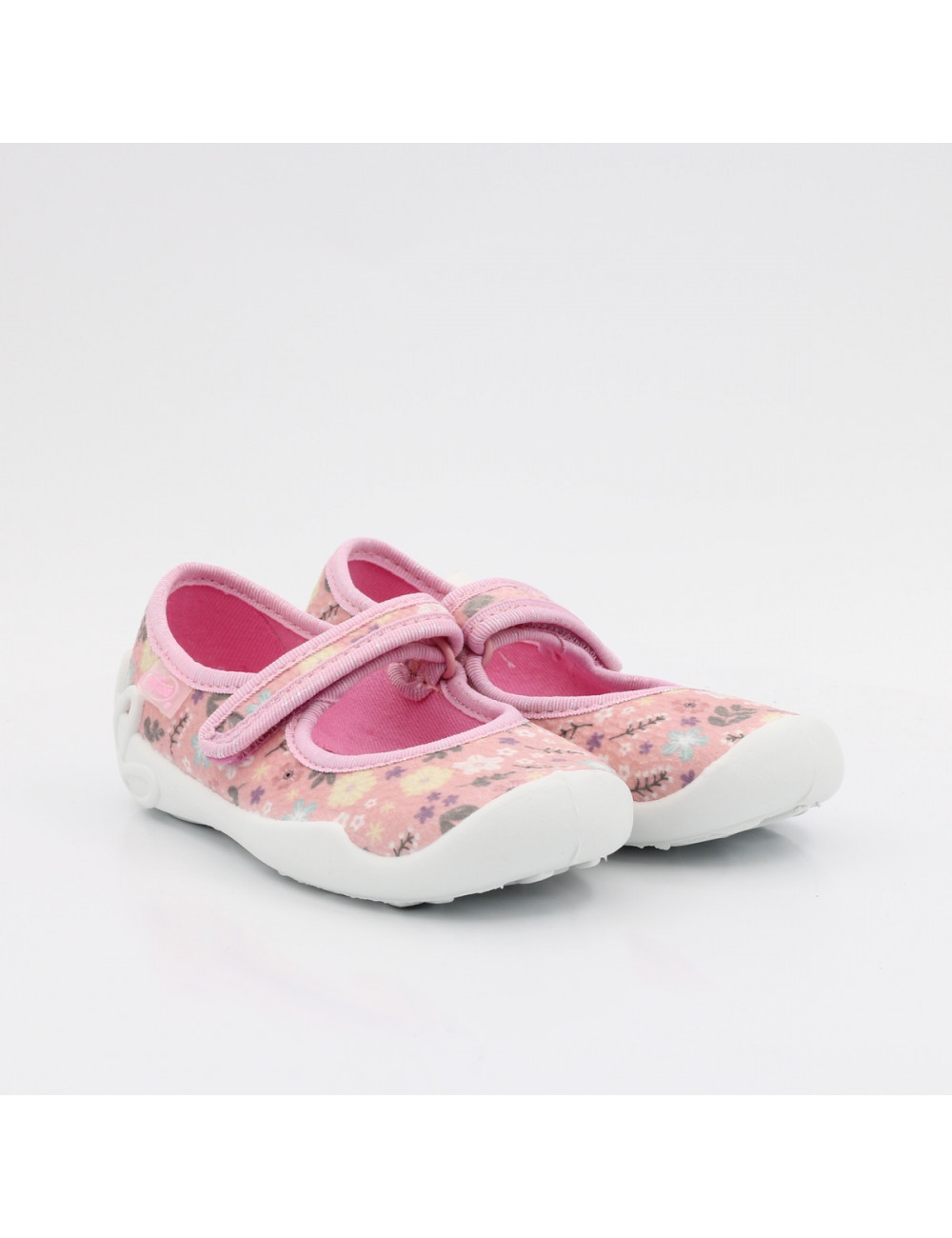 Befado elastisch gefütterte Kinderpantoffeln Blanca 114X536 Blumen