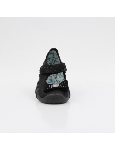 Befado elastic lined children's slippers Speedy 109N146 black