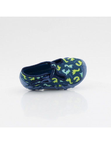 Befado elastic covered children's slippers Speedy 110N493 dino