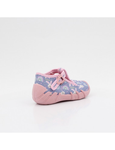 Befado elastic covered children's slippers Speedy 110N489 rabbit