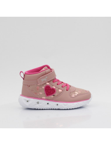 Primigi hohe Kinder Turnschuhe leuchtend rosa 6980711