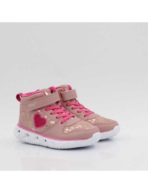 Primigi hohe Kinder Turnschuhe leuchtend rosa 6980711