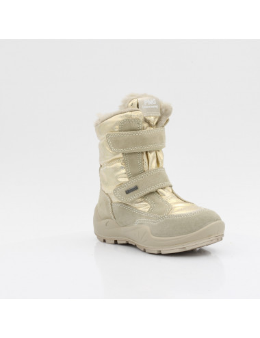 Primigi children's boots with Gore-tex membrane beige/gold 6882522