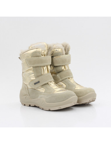 Primigi children's boots with Gore-tex membrane beige/gold 6882522