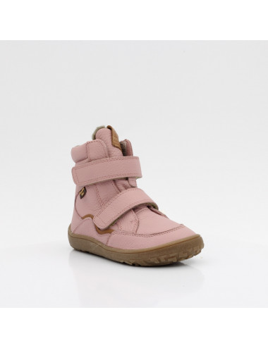 Froddo Barefoot Tex Winter children's boots with membrane pink G3160232-7