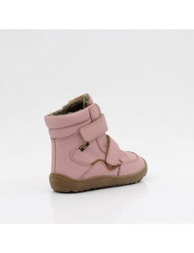 Froddo Barefoot Tex Winter children's boots with membrane pink G3160232-7