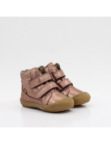 Froddo Ollie Wolle tex Kinderstiefel mit Membran rosa/gold G2110138-9